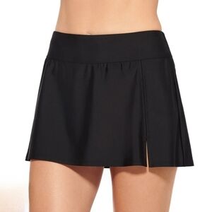 Christina Swimwear Women's High Waist Swim Skirt Size Large Black NEW
